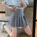 White Women Pleated Skirts Summer High Waist Zipper Girls Dancing JK Mini Skirts Black Fashion Student A Line Faldas 2024