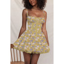 Vestido Mini Feminino com Renda e Manga Longa - Decote Quadrado Ballet Festa