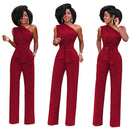 Macacão Feminino Ombro a Ombro com Perna Larga - Elegante Verão