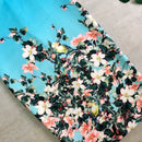 Fashion Midi Skirt For Women Flora Printed High Waist Pencil Skirt Female Causal Flower Bodycon Skirt With Slit