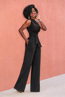 Macacão Feminino Ombro a Ombro com Perna Larga - Elegante Verão