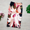 Fashion Midi Skirt For Women Flora Printed High Waist Pencil Skirt Female Causal Flower Bodycon Skirt With Slit