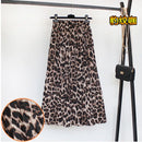 Women Summer Boho Chiffon Long Skirt Elegant Floral Print Pleated Skirts Elastic High Waist Casual Midi Skirt Women Clothes 2021