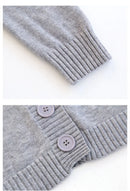 Cardigan Cropped Tricô Feminino Estilo Coreano - Manga Longa Decote V Y2K