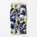 Fashion Midi Skirt For Women Flora Printed High Waist Pencil Skirt Female Causal Flower Bodycon Skirt With Slit