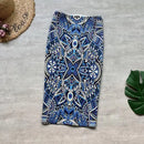 Fashion Midi Skirt For Women Flora Printed High Waist Pencil Skirt Female Causal Flower Bodycon Skirt With Slit