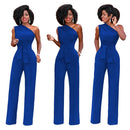 Macacão Feminino Ombro a Ombro com Perna Larga - Elegante Verão