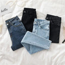High waist Jeans 38 Women's Spring Autumn New Slim Skinny Pants Casual Women Denim Trousers Black Female Stretch Pencil Jeans