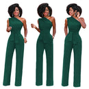 Macacão Feminino Ombro a Ombro com Perna Larga - Elegante Verão