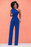 Macacão Feminino Ombro a Ombro com Perna Larga - Elegante Verão