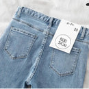 High waist Jeans 38 Women's Spring Autumn New Slim Skinny Pants Casual Women Denim Trousers Black Female Stretch Pencil Jeans