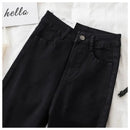 High waist Jeans 38 Women's Spring Autumn New Slim Skinny Pants Casual Women Denim Trousers Black Female Stretch Pencil Jeans