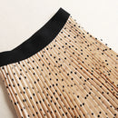 Pleated Skirts Women Spring Autumn Skirt High Waist Print Midi Skirts Womens Velvet Skirt Maxi Long Skirts Femme Faldas Mujer