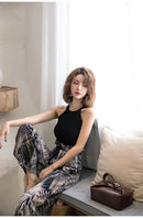 Tops Women Crop Top Off Shoulder Stretchy Knitted Tank Tops Female Sleveless Vest Halter Casual Summer Tops For Women