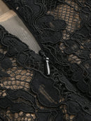Vestido Longo Feminino com Renda e Decote Quadrado - Elegante Festa Noite