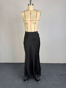 Women Two Piece Sets Skirt Set Turn Down Collar Lace Sexy Full Sleeve Tops Long Skirts High Waist Y2k Streetwear Elegant Work