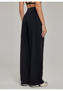 High Waist Wide Leg Yoga Pants for Women Straight Loose Casual Trousers Breathable Lightweight Sports Pants for Spring Summer