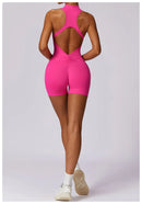 Macacão Feminino Fitness Slim sem Manga - Esportivo Casual