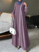 Women's Long Sleeve Lace Robe, Ramadan, Islamic, Arab, Muslim, Bohemian, Luxury Fashion, Spring Vest