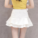 Vintage Denim Mini Skirts Women Summer Sexy Solid Colour Ball Gown Skirts Jeans Female Casual Pocket Slim A-line Mini Skirts