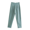 MUJER Office Wear High waist Pants for Women Formal Pants Office outfits Pencil Trousers Black Pink White Fashion Ladies Pants