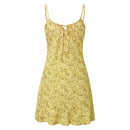 Vestido Mini Feminino Sexy com Recortes e Estampa Floral - Verão 2026