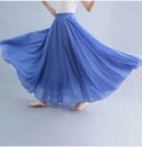 Boho Cotton Linen Beach Long Skirt Women Vintage Casual Solid A-line High Waist Dance Floor-Length Maxi Skirt Spring Summer New
