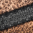 Vestido Maxi Feminino com Estampa de Leopardo e Alças - Sexy See Through Sem Manga Costas Abertas Praia Clube