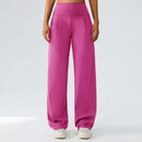 Yoga wide leg pants for women high waisted loose straight leg pants casual sports yoga pants women's outerwear