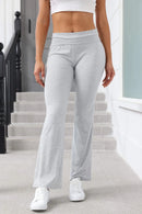 Women Flare Leggings High Waist Wide Leg Yoga Pants Seamless Fitness Workout Tights Gym Sports Trousers Casual Slimming Clothing