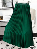 Fashion Elegant Pleated Skirt for Women Faldas Vintage Saias Party Goth Skirts Ropa Mujer Casual Jupe Femme Harajuku Streetwear