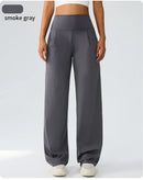 Yoga wide leg pants for women high waisted loose straight leg pants casual sports yoga pants women's outerwear