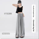 ay Wide Leg Pants Women's High Waist Loose Drapey Cool Casual Trousers Modal Cotton Comfortable Breathable Straight Cut