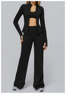 Yoga Pants Flare Leggings Women High Waist Wide Leg Pants Gym Women Fitness Sports Flared Pant Dance Trousers Women shaped Hip