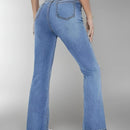 New women's hot jeans slimming European and American style casual versatile high waist washed Denim trousers for women