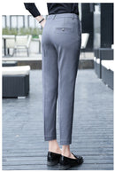 Black Gray Suit Pants Woman High Waist Pants Office  Formal Work Trousers Female Elegant Casual Straight Pants