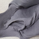 Miyake Pleated Solid Color Semi-skirt 2025 Summer New Irregular Pleated Half-body Skirt Women's Mid-length Bud Skirt