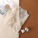 Sexy Lace Bottomed Blouse Women Long Sleeve Crop Top Sleeved High Neck With Hollowed Out Chiffon Foreign Style Sexy Mesh