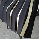Elegant High Waist Panel Versatile Pleated Skirt Spring and Autumn Retro Fashion Stripe Mini Knitted Skirt Women's Mixed Color