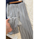 ay Wide Leg Pants Women's High Waist Loose Drapey Cool Casual Trousers Modal Cotton Comfortable Breathable Straight Cut