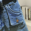 Women's Denim Skirt Zipper Blue High Waist Short Coquette Mini with Pocket Female Jeans Skirts Tight Gyaru Sexy Wrap Premium V