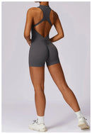 Macacão Feminino Fitness Slim sem Manga - Esportivo Casual