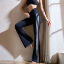 Women Yoga Flare Leggings Fitness Push Up High Waist Wide Leg Pants Gym Elastic Tights Exercise Sport Pants Bell Bottomed