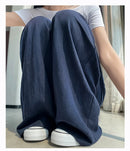 Cotton and Linen Women's Wide Leg Full Pants High Waist Summer Female Elegant Minimalism Straight Loose Trousers 2026 Autumn