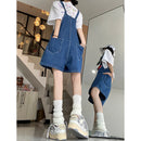 Short Jeans Feminino Kawaii com Bordado e Perna Larga - Y2K Streetwear