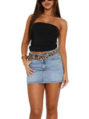 Womens Denim Short Skirts Jeans Straight High Waist Casual Sexy Girls Slim Mini Lovely Basic Vintage Students Streetwears