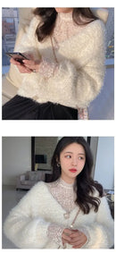 Blouse Women Women's Lace Shirt Autumn Long Sleeve Turtleneck Mesh Top Blusas Ropa De Mujer