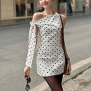 Vestido Mini Feminino Vintage com Poa e Amarrão - Tomara que Caia Sexy Verão Festa