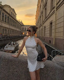 Vestido Mini Assimétrico com Babado e Estampa Floral - Verão Feminino