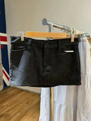 Saia Jeans Feminina Mini Vintage Americana com Cintura Alta - Casual Streetwear